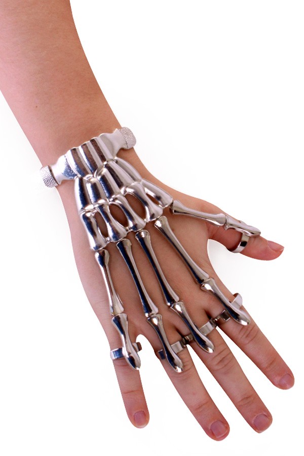 verkoop - attributen - Halloween - Armband skelethand